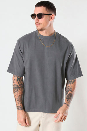 Only & Sons Millenium Oversized SS Tee Grey Pinstripe