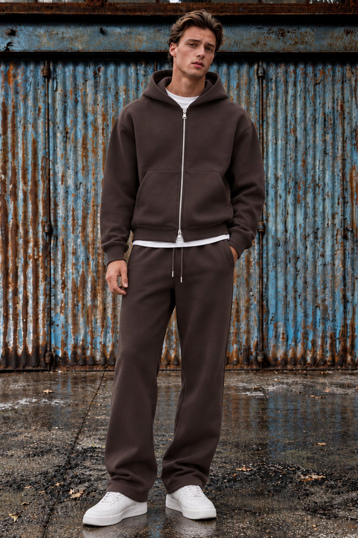 Jack & Jones Bill Legacy Scuba Unc Sweat Pants Chocolate Torte