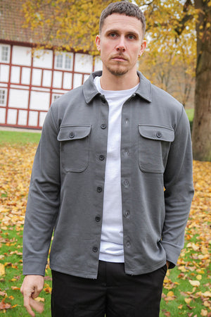 Only & Sons New Kodyl Overshirt Grey Pinstripe