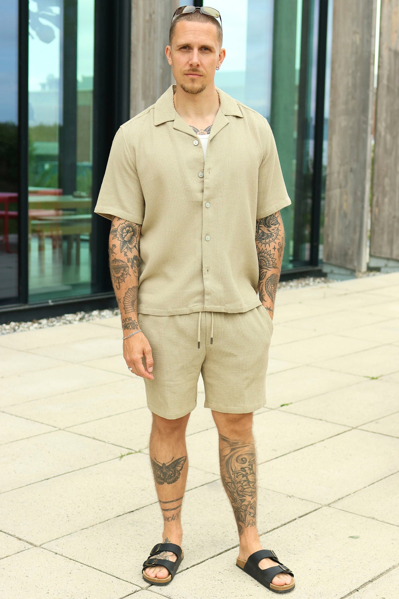 ONLY & SONS Bertil Waffle SS Resort Shirt Twill