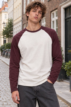 Only & Sons Heaton Raglan LS Tee Cloud Dancer