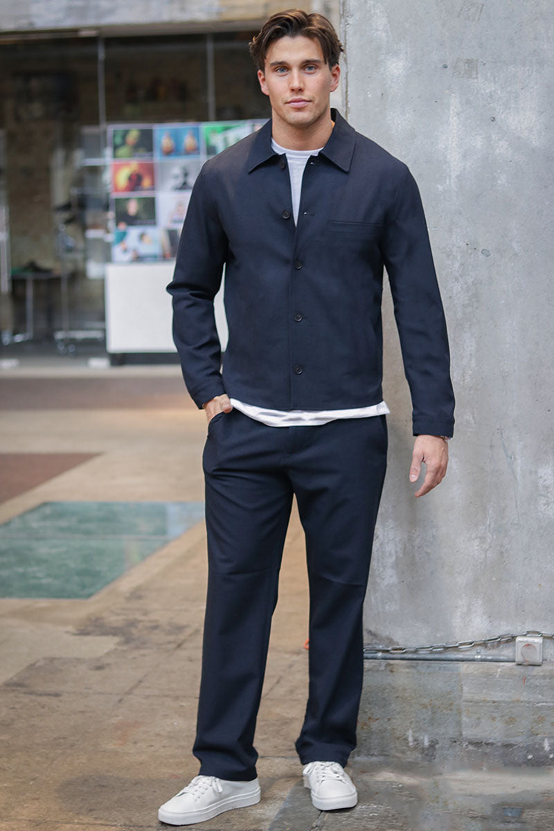 Selected Robert Overshirt Donker Saffier