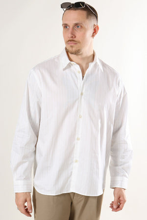 Selected George Dobby LS Shirt Cloud Dancer