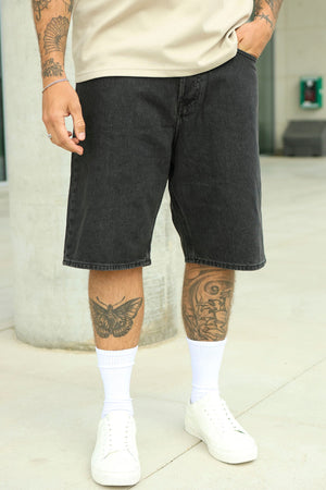 Jack & Jones Alex Baggy Fit Shorts 499 Black Denim