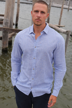 Jack & Jones Summer Shirt Linen Blend LS Infinity