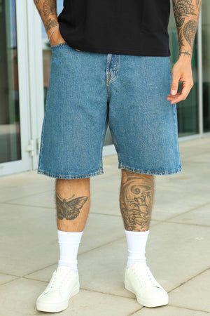 Jack & Jones Alex Baggy Fit Shorts 301 Blue Denim