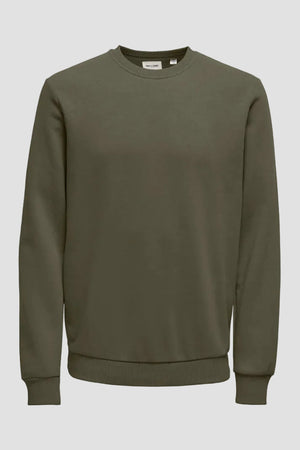 Only & Sons Ceres Crew Neck Noos Olive Night