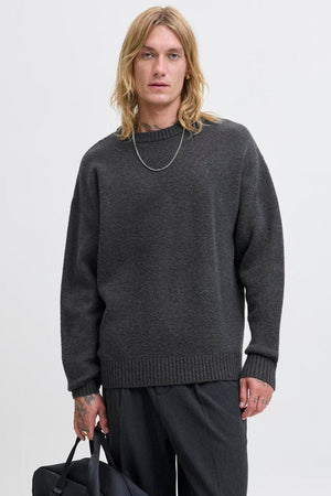 Jack & Jones Soho Ollie Knit Crew Neck SN Asphalt