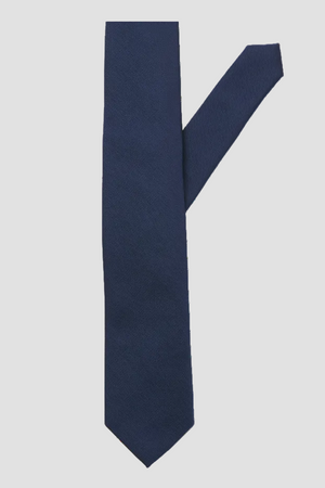 Jack & Jones Solid Tie Navy Blazer