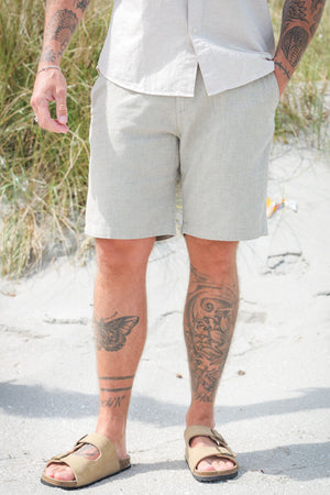 Selected Regular Brody Linen Shorts Vetiver