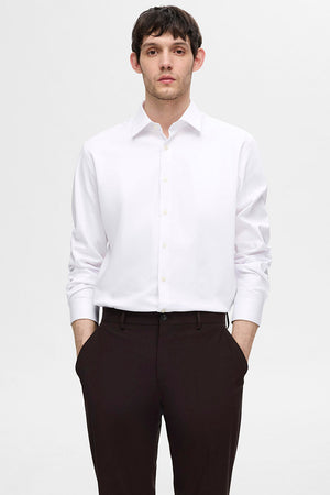 Selected Performance Stretch LS Shirt Bright White