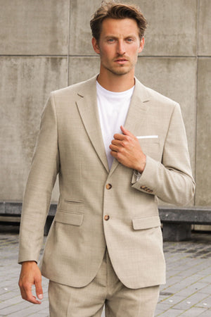 Selected SLIM OASIS LINEN BLAZER Sand