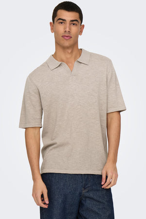 ONLY & SONS George Linen SS Polo String