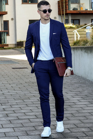 Jack & Jones Premium Franco Slim Fit Pak Medieval Blue