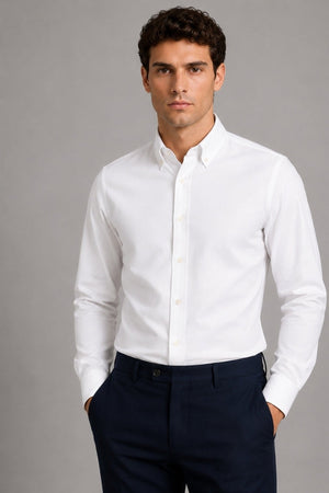 Clean Cut Copenhagen Eske Oxford Shirt White