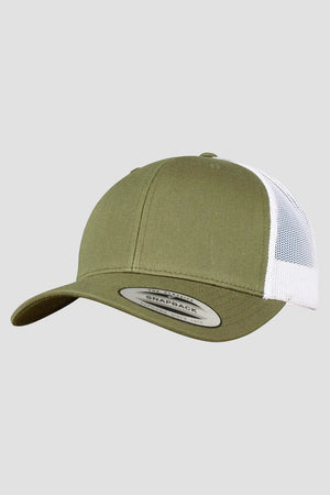 Flexfit Retro Trucker Olive / White