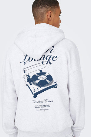 ONLY & SONS Ceres Chill Oversize Hoodie Sweatt Super Light Grey Melange