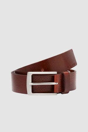 Jack & Jones JACSTOCKHOLM LEATHER BELT NOOS Brown Stone