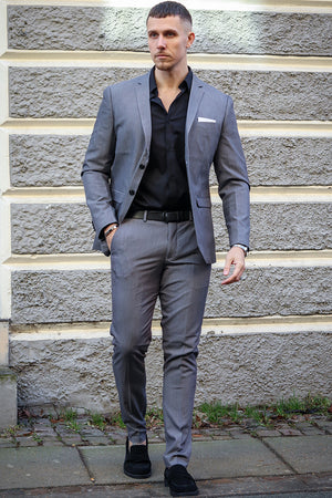 Jack & Jones Premium Franco Slim Fit Pak Light Grey Melange