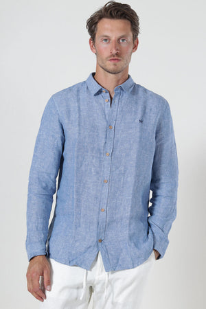 Kronstadt Ayers Ls shirt Federal Blue