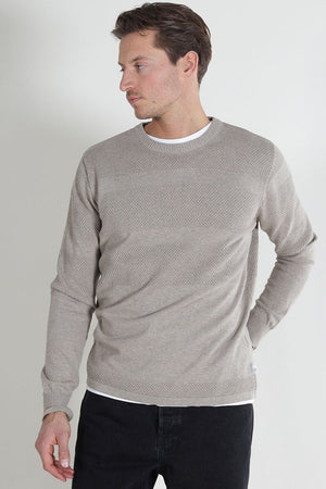 Kronstadt Hannes Cotton knit Sand mix