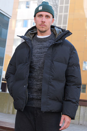 Jack & Jones Alpha Puffer Jacket Black
