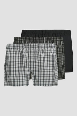 Jack & Jones Milano Woven Boxers 3 Pack Poppy Seed