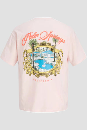 Jack & Jones Post Tee SS Crew Neck Chalk Pink