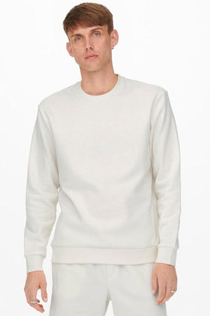 Only & Sons Ceres Crew Neck Cloud Dancer