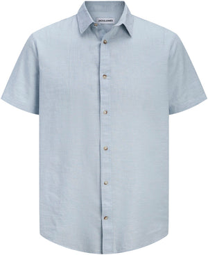 Jack & Jones Summer Shirt Linen Blend SS Celestial Blue