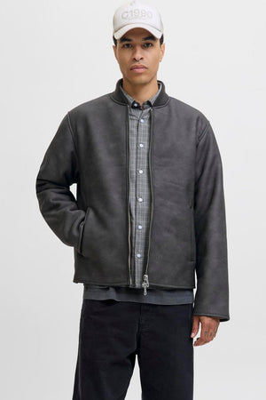 Jack & Jones Fade Pu Bomber Jas Chocolate Brown
