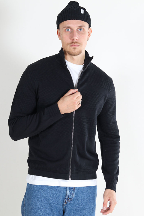 ONLY & SONS Malik Regular Zip Cardigan Knit Black