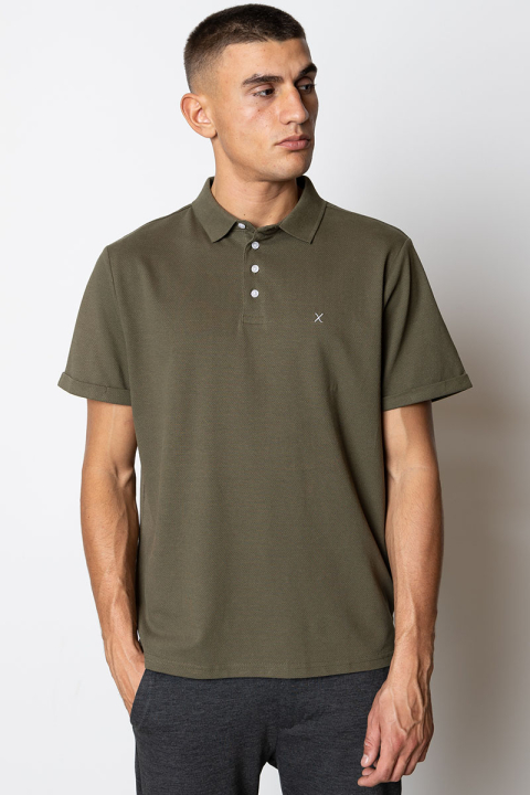 Clean Cut Copenhagen Silkeborg Stretch Polo Army