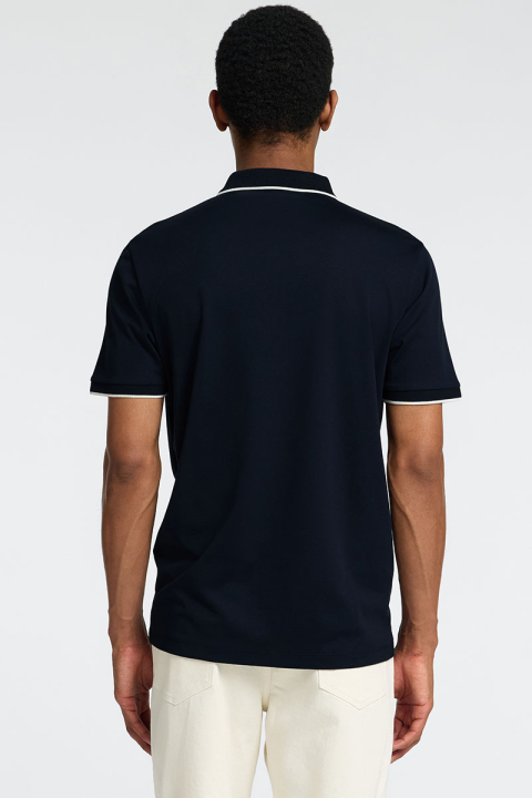 Selected Fave Zip Sport Polo SS Sky Captain