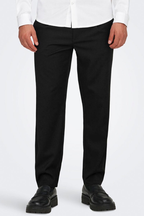 ONLY & SONS Lou Eno Tap Pants Black