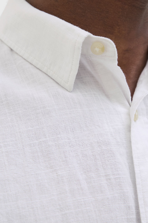 Jack & Jones Summer Linen Shirt SS White