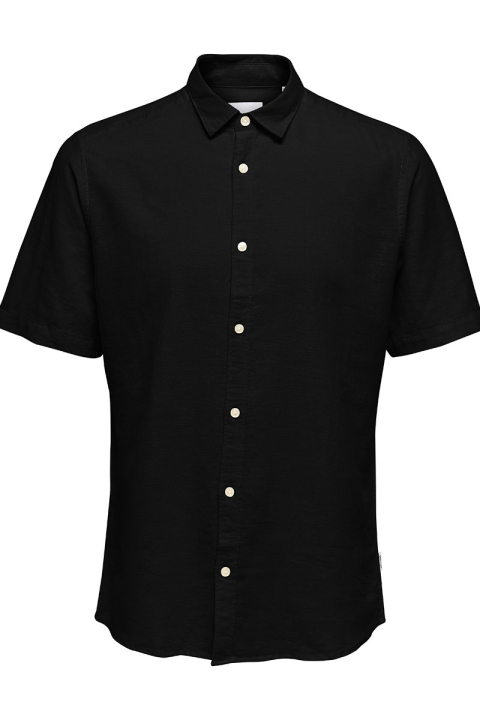 ONLY & SONS Caiden SS Linen Shirt Black