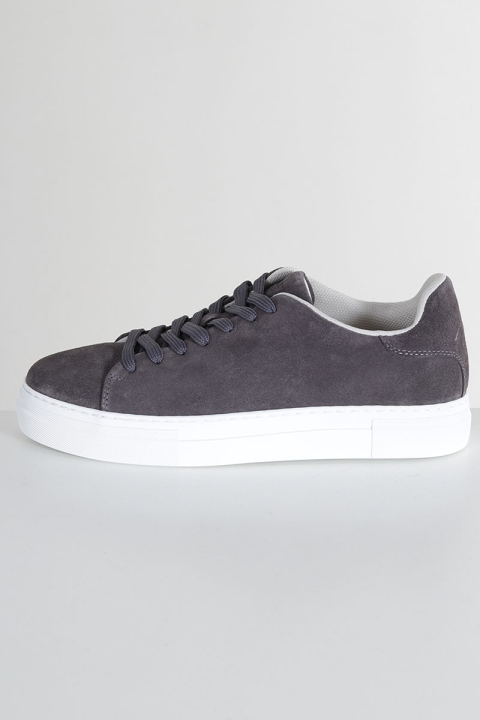 Selected David Chunky Suede Leather Sneaker Dark Grey