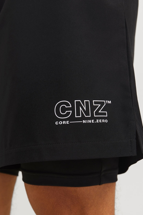 Jack & Jones CNZ Sports Short With Inner Tights  Black