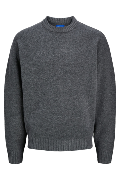 Jack & Jones Ollie Knit Crew Neck Iron Gate