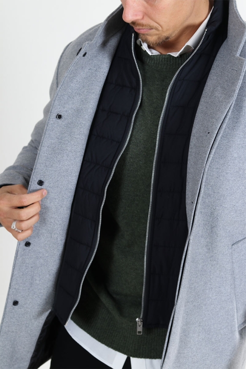 Jack & Jones Harrison Wool Jacket  Light Grey Melange