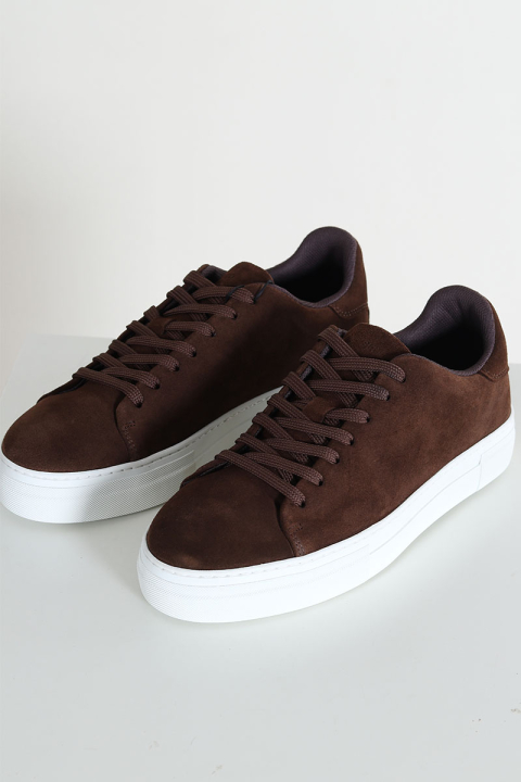 Selected David Chunky Suede Leather Sneaker Chocolate Brown