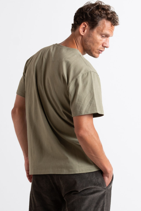 Clean Cut Copenhagen Cohen Brushed Tee SS Dusty Green