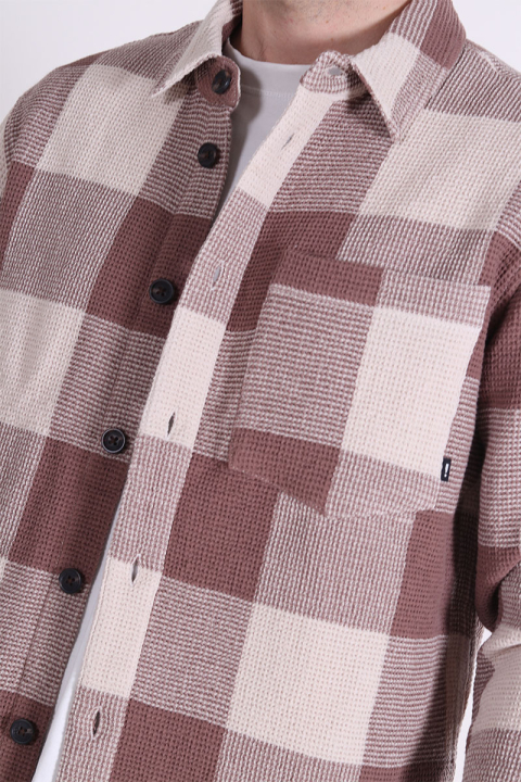 Solid Oliver Waffle Check Shirt Acorn