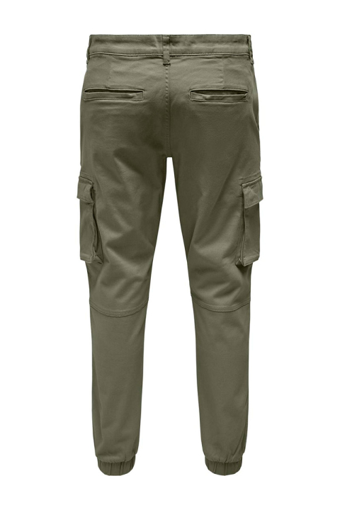 ONLY & SONS Cam Stage Cargo Cuff Pants Deep Lichen Green