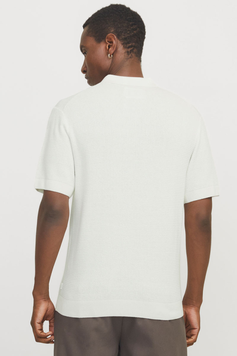 Jack & Jones Cooper Knit Polo Cloud Dancer