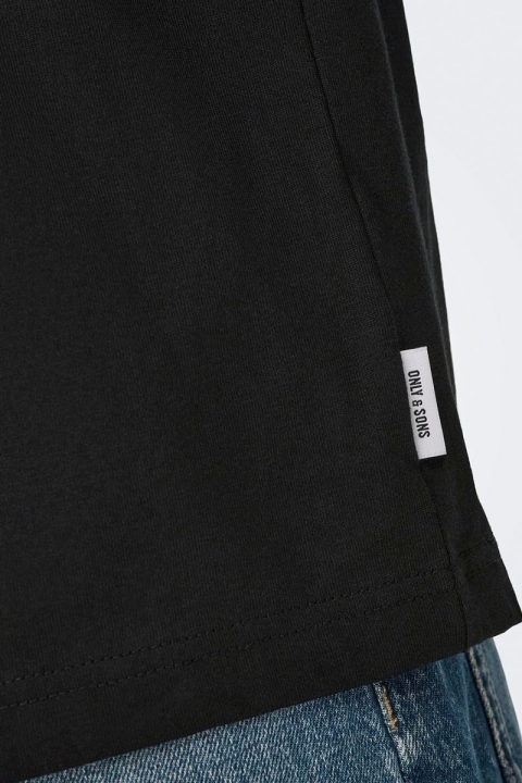 ONLY & SONS Fred Oversize LS Tee Black