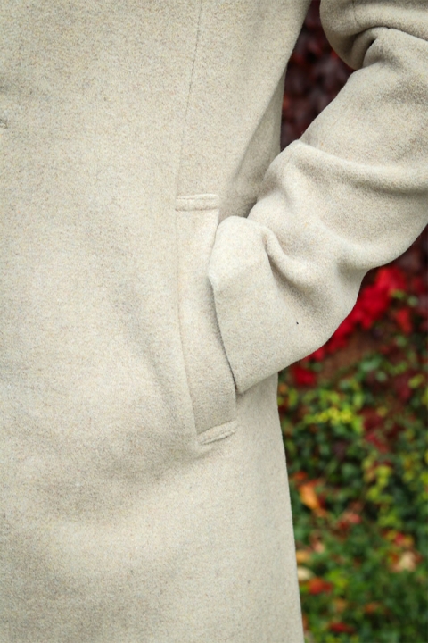 ONLY & SONS Jaylon Wool Coat Silver Lining