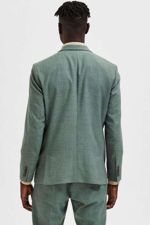 Selected SLIM OASIS LINEN BLAZER Light Green Melange