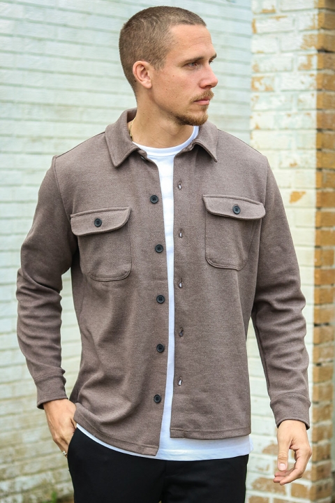 ONLY & SONS Kodyl Overshirt  Hot Fudge